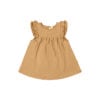 Baby & toddler dress with angel wings in pima cotton - Mostaza - Lima Collection | UAUA Collections