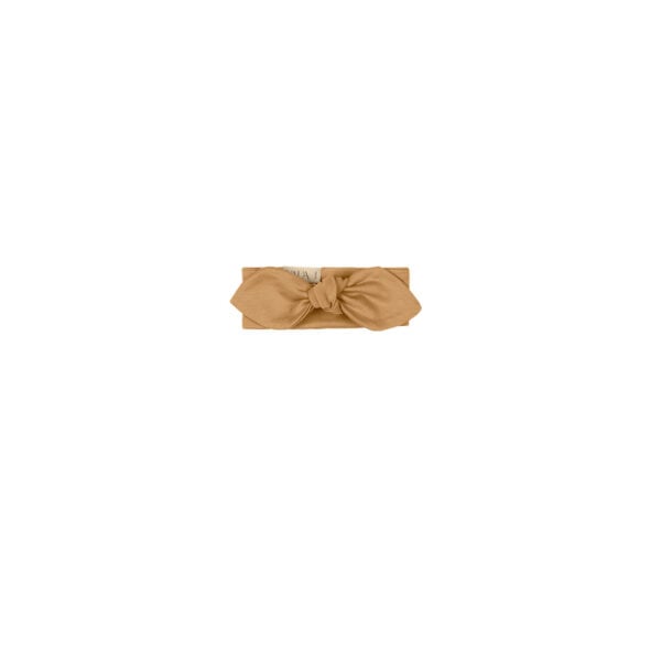Baby & toddler hair ribbon in pima cotton - Mostaza - Lima Collection | UAUA Collections