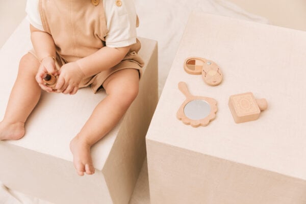 Baby wearing jumpsuit in pima cotton | UAUA Collections