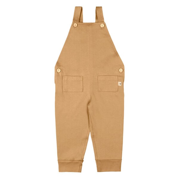 Baby & toddler overall long in pima cotton - Mostaza - Lima Collection | UAUA Collections