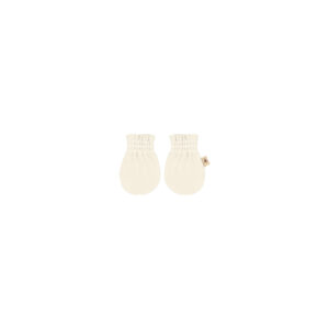 Baby mittens in pima cotton - Crema - Lima Collection | UAUA Collections