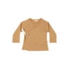 Baby & toddler kimono set with bow in pima cotton - Mostaza - Lima Collection | UAUA Collections