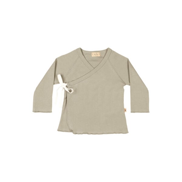 Baby kimono set with long sleeves in pima cotton - Oceano - Lima Collection | UAUA Collections