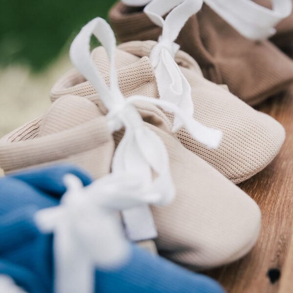 Baby booties in pima cotton - cuzco collection | UAUA Collections