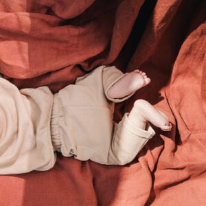 Toddler wearing long jogger in pima cotton | UAUA Collections