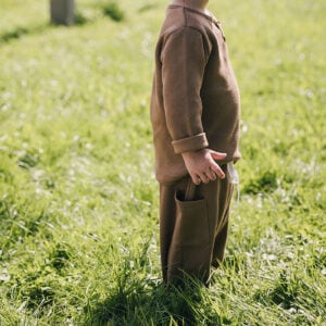 Toddler wearing long jogger in pima cotton | UAUA Collections