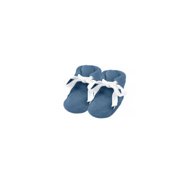 Baby boots in pima cotton - azul - cuzco collection | UAUA Collections