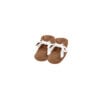 Baby boots in pima cotton - chocolate - cuzco collection | UAUA Collections