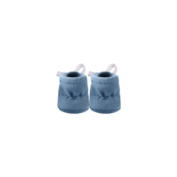 Baby boots in pima cotton - azul - cuzco collection | UAUA Collections