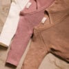 Three baby gowns in pima cotton - hibisco, perla & biscotti - Puno Collection | UAUA Collections