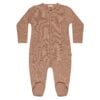 Basic footie in pima cotton - biscotti - Puno Collection | UAUA Collections