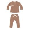 Kimono set in pima cotton - biscotti - Puno Collection | UAUA Collections