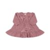 Baby tiered dress in pima cotton - hibisco - Puno Collection | UAUA Collections